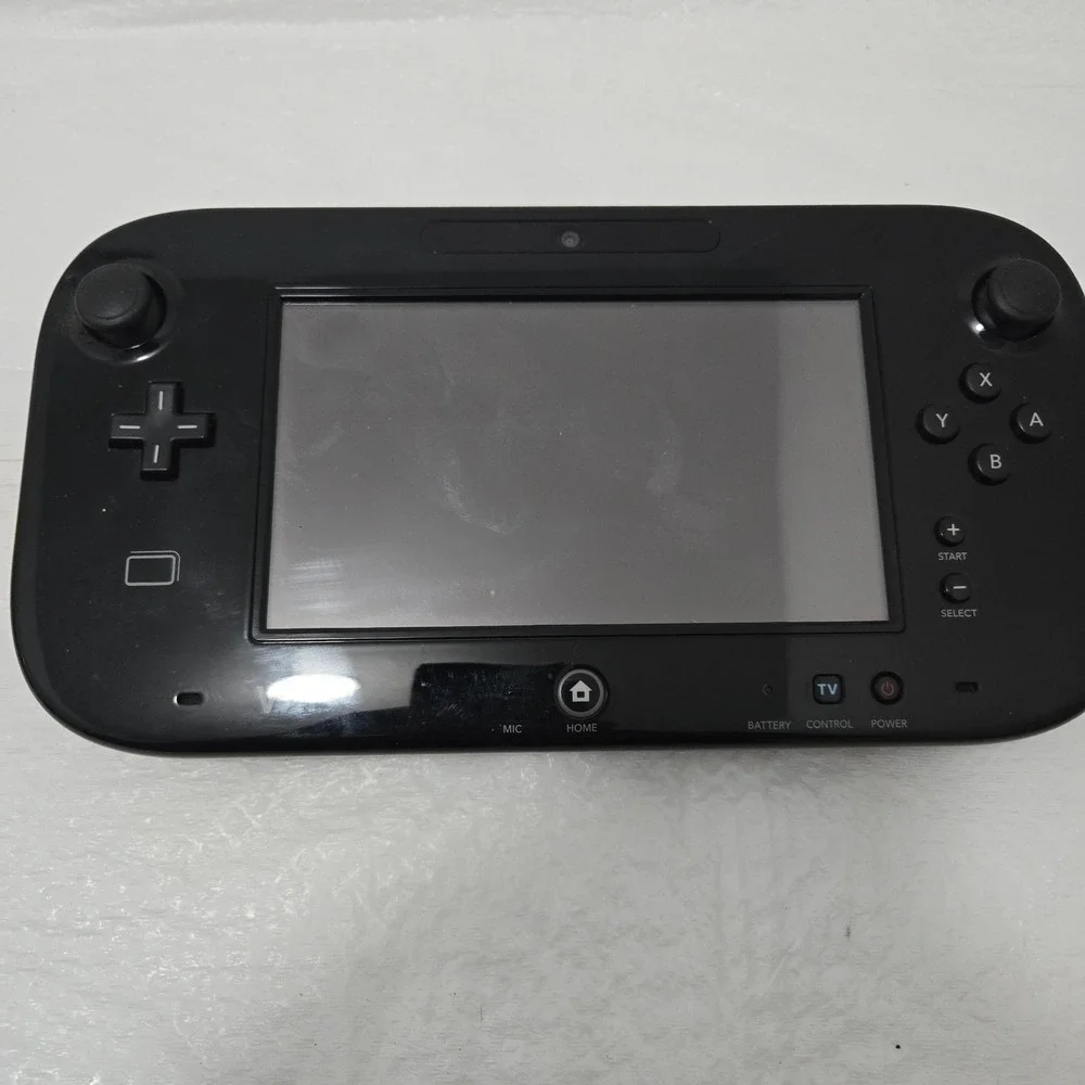 Nintendo Wii U GamePad Controller Black Model WUP-010(USA) Untested As Is